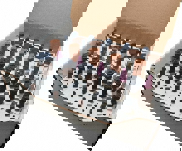 50 Piece Aluminum Oxide Vitrified Mounted Stone Abrasive Point Set